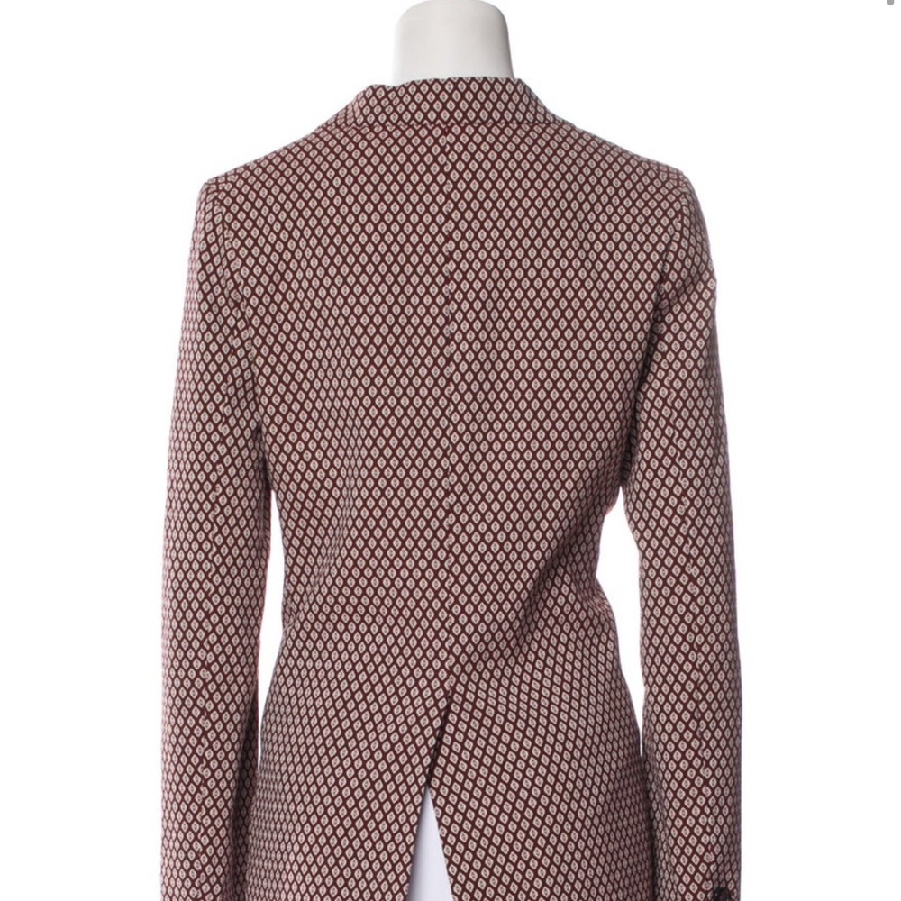 Victoria Beckham Red and Black Blazer Structured Tailoring - Picture 5 of 7